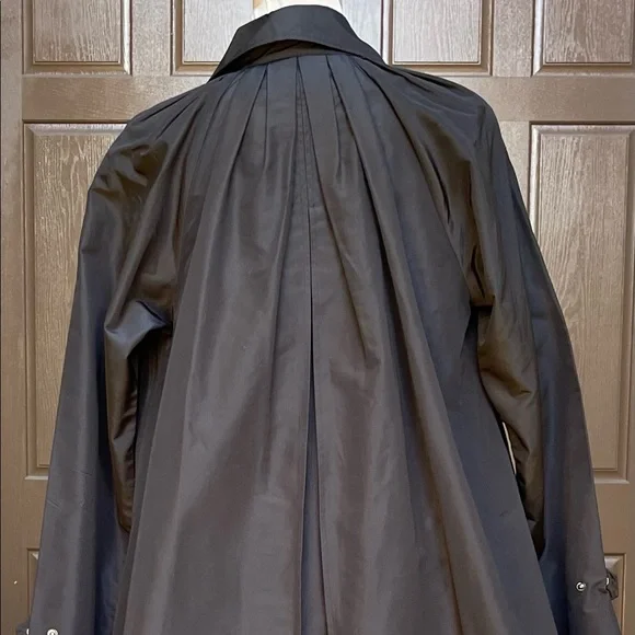 Ralph Lauren black silk taffeta coat - Picture 5 of 9
